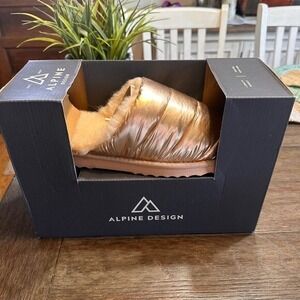 Alpine Design Lara Slippers Wool Blend‎ Lining NeverWet Coating Women Size 10